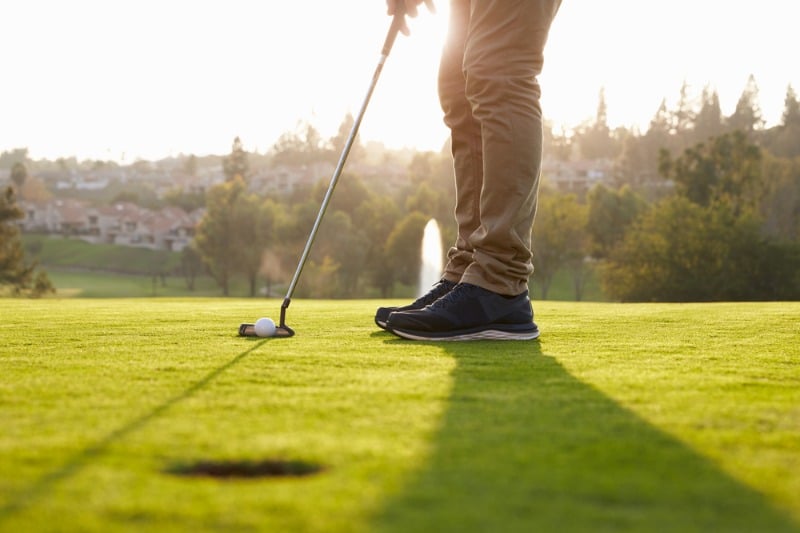 Feet & Golf Ball