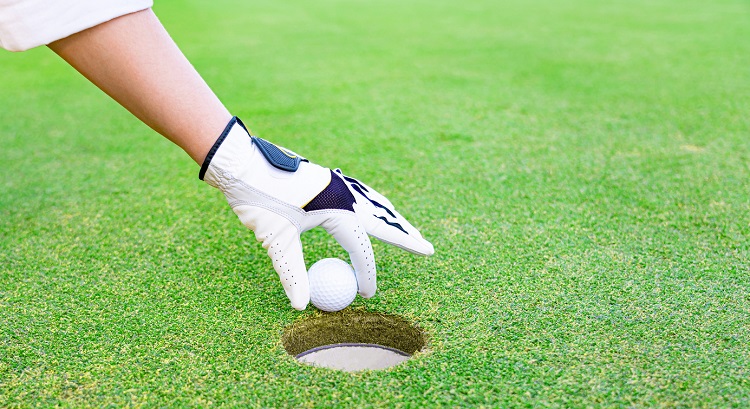 golf ball size