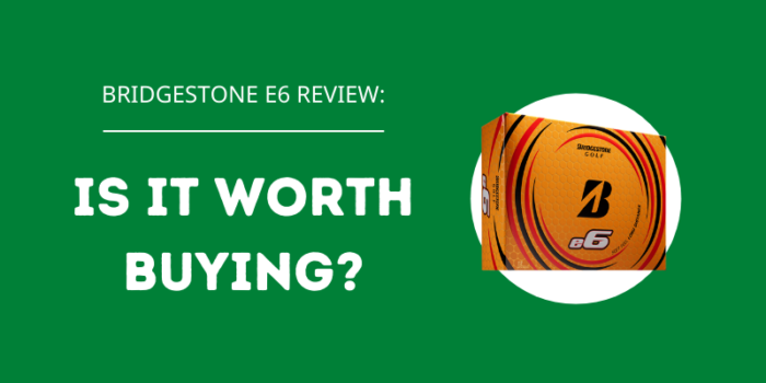 bridgestone e6 review