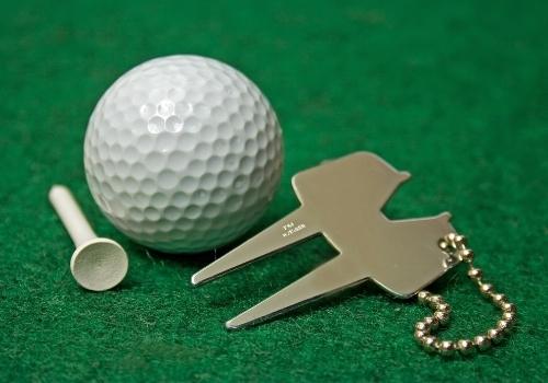 golf accessories on grass