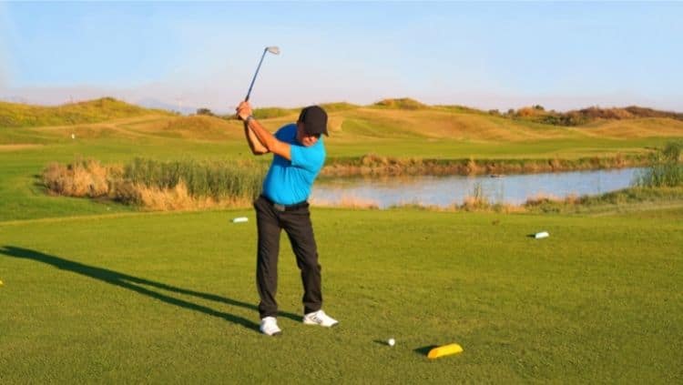 golfer backswing