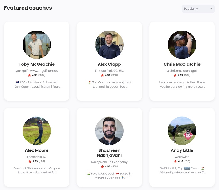 featured coaches