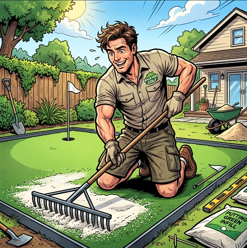 how to build a putting green at home