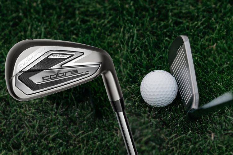 cobra darkspeed irons hitting golfball