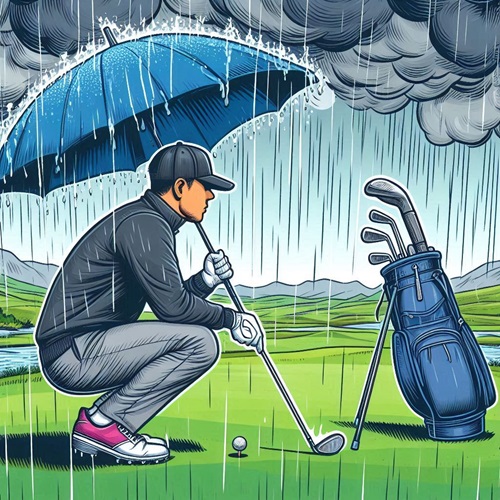 can you golf in the rain