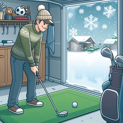 how to practice golf in the winter