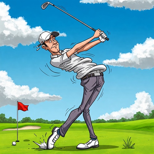 how to stop overswinging in golf
