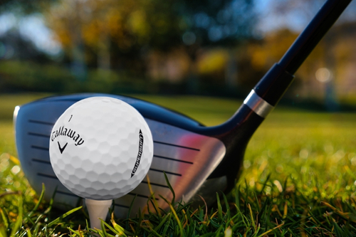 driver aiming a Callaway Supersoft Golf Ball