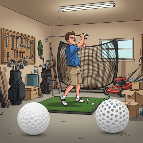 foam vs plastic practice golf balls